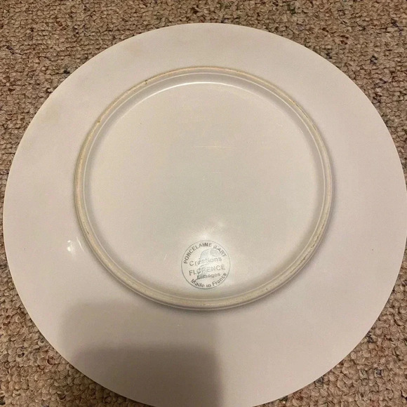 Luncheon of Boating Party Porcelain Home Office Decor 9.5” Plate Made in French - Picture 5 of 5